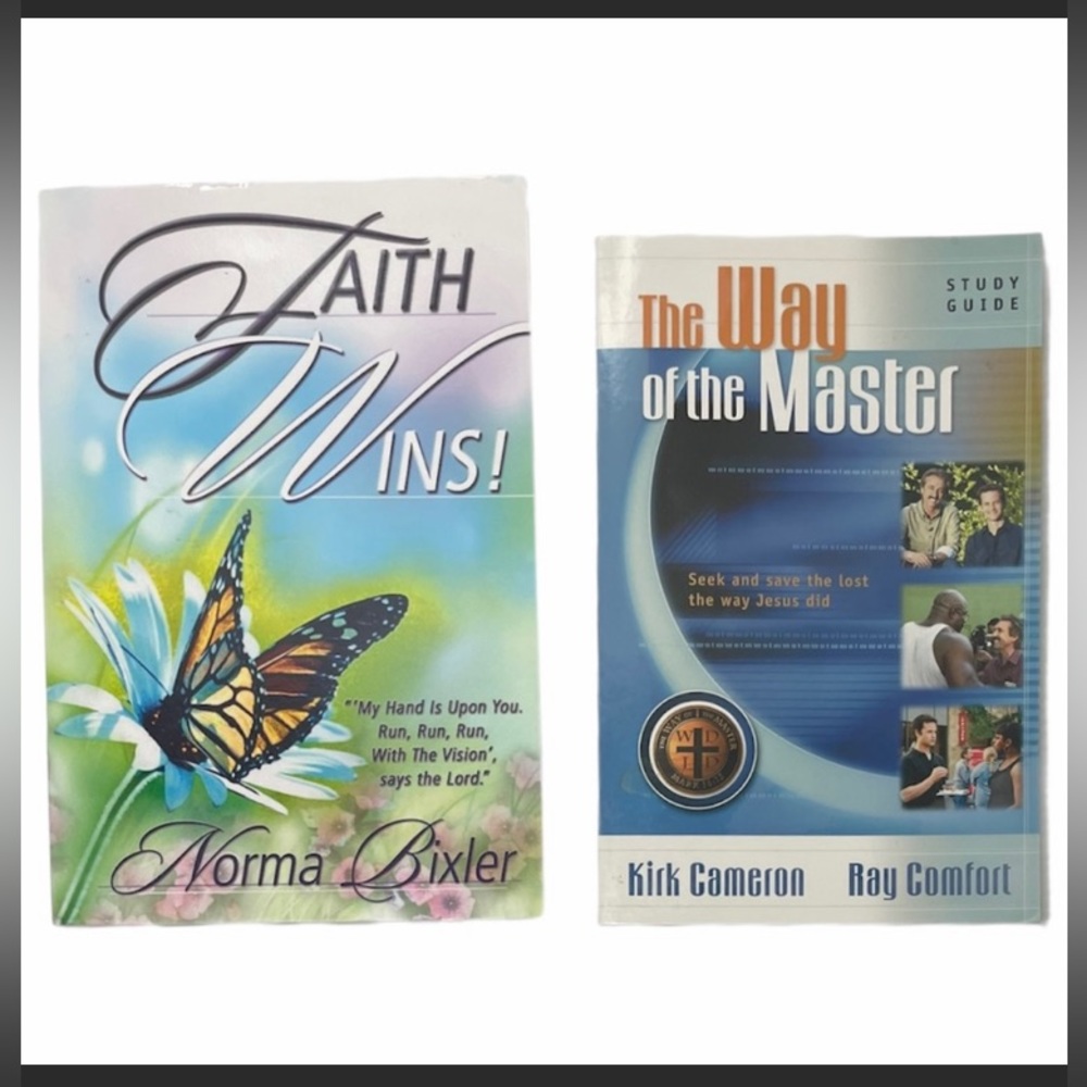 Christian Book Bundle: Kirk Cameron Way of the Master & Faith Wins! Religious